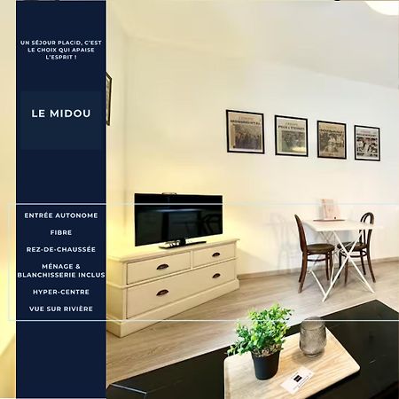 Le Midou - Central - Calme - Vue Sur Riviere - Fibre 蒙德马桑 外观 照片